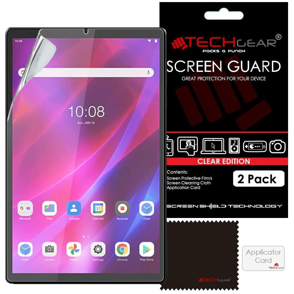 TECHGEAR Screen Protector for Lenovo Tab K10 / Tab M10 Plus 2nd Gen 2020 (10.3") TB-X606 / TB-X6C6 Ultra Clear Screen Protector