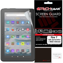 TECHGEAR [5 Pack] Screen Protectors for All-New Amazon Fire 7" & Fire Kids Edition 7" (12th Gen / 2022 Release) - Clear Lcd Screen Protectors