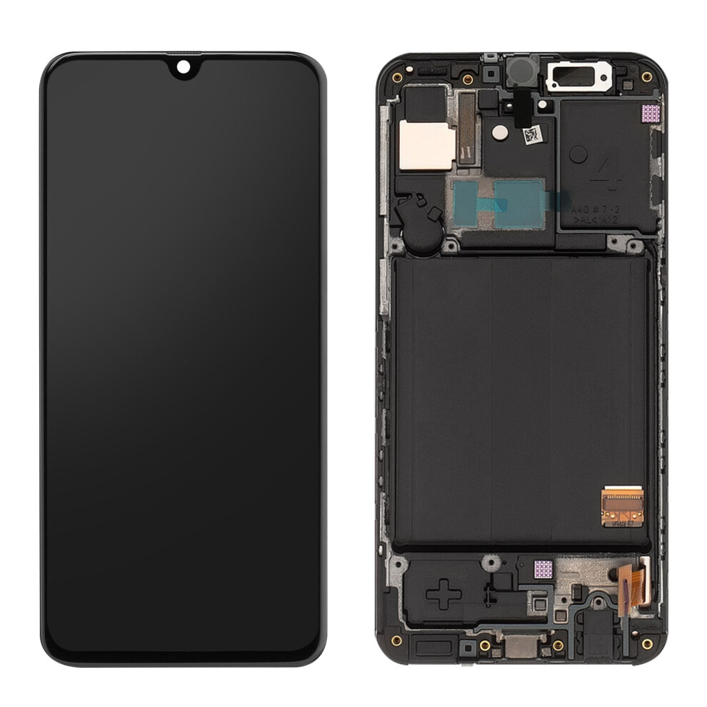 Complete Block For Galaxy A40 Lcd Screen And Tactile Digitizer Compatible Black 3662427747431