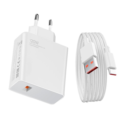 Xiaomi Xiaomi Chargeur Secteur USB 120W Charge Rapide avec Câble USB-C 1m Blanc 1