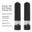 2X Electric Black Salt Pepper Grinder Mill Adjustable Coarseness Light 5