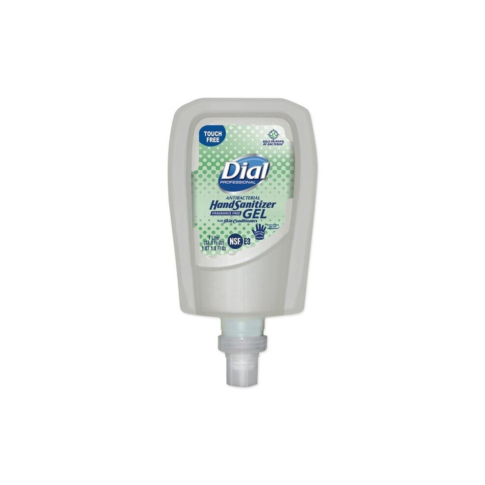 Dial Professional Dia19029 Antibacterial Gel Hand Sanitizer Refill For Fit Touch Free Dispenser