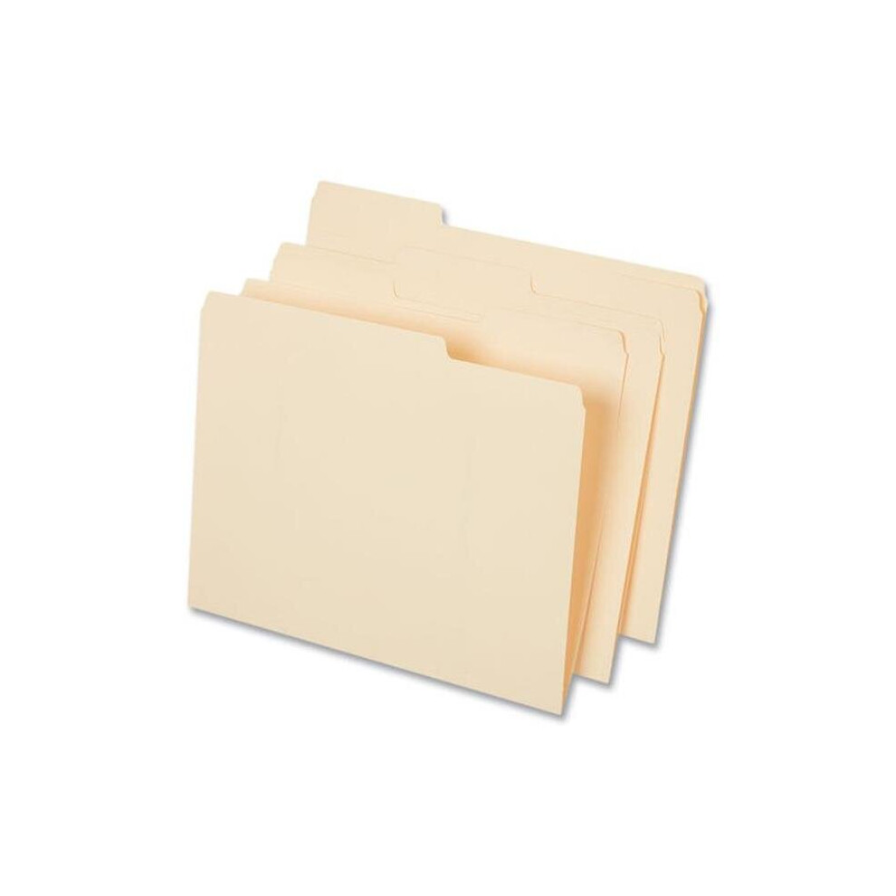 Universal UNV18104 0.75 in. 0.33 Assorted Letter Size Cut Tabs Top Tab File Folders