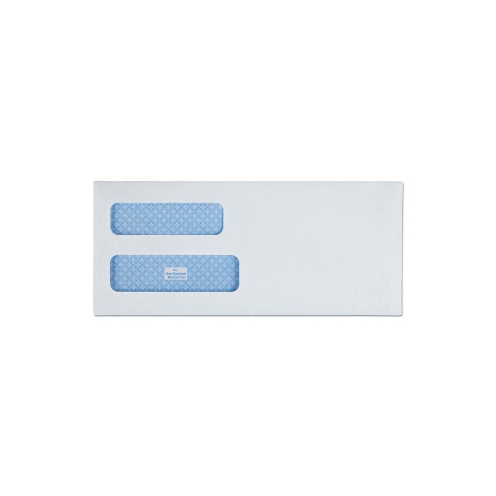 Universal UNV35226 No.10 Tnt Double Window Business Envelope, White