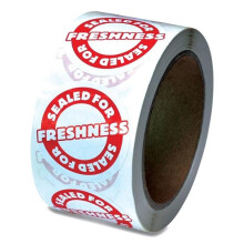 Iconex ICX90232498 2 in. Tamper Seal Label, Red & White