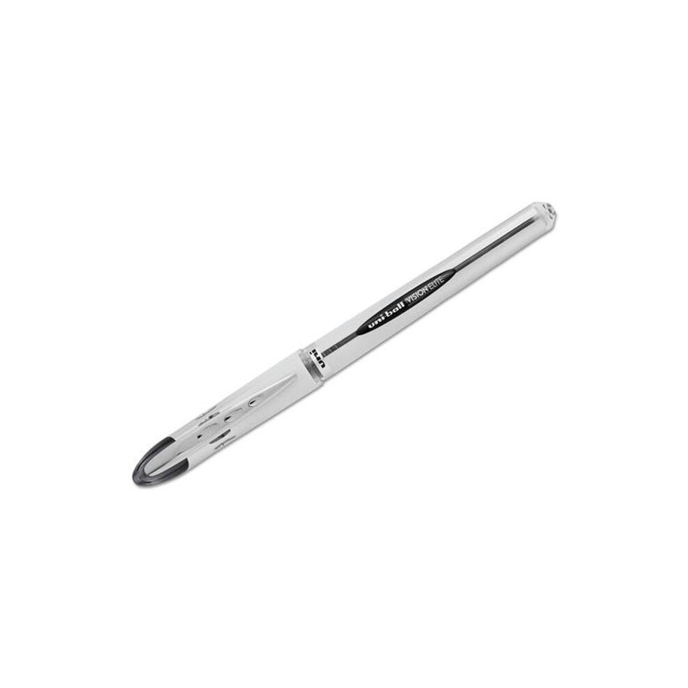 Uniball UBC61231 0.8 mm Vision Elite Rollerball Pen - Black