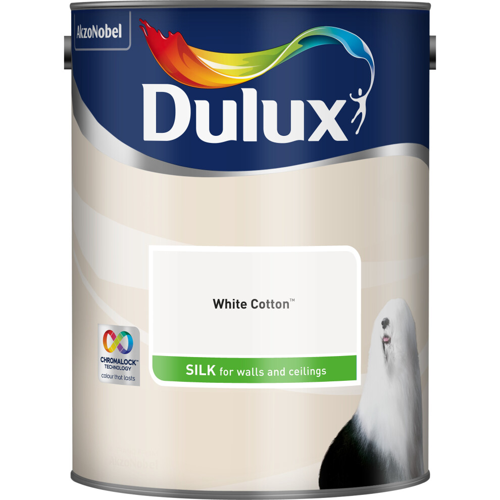 Dulux Silk White Cotton 5L