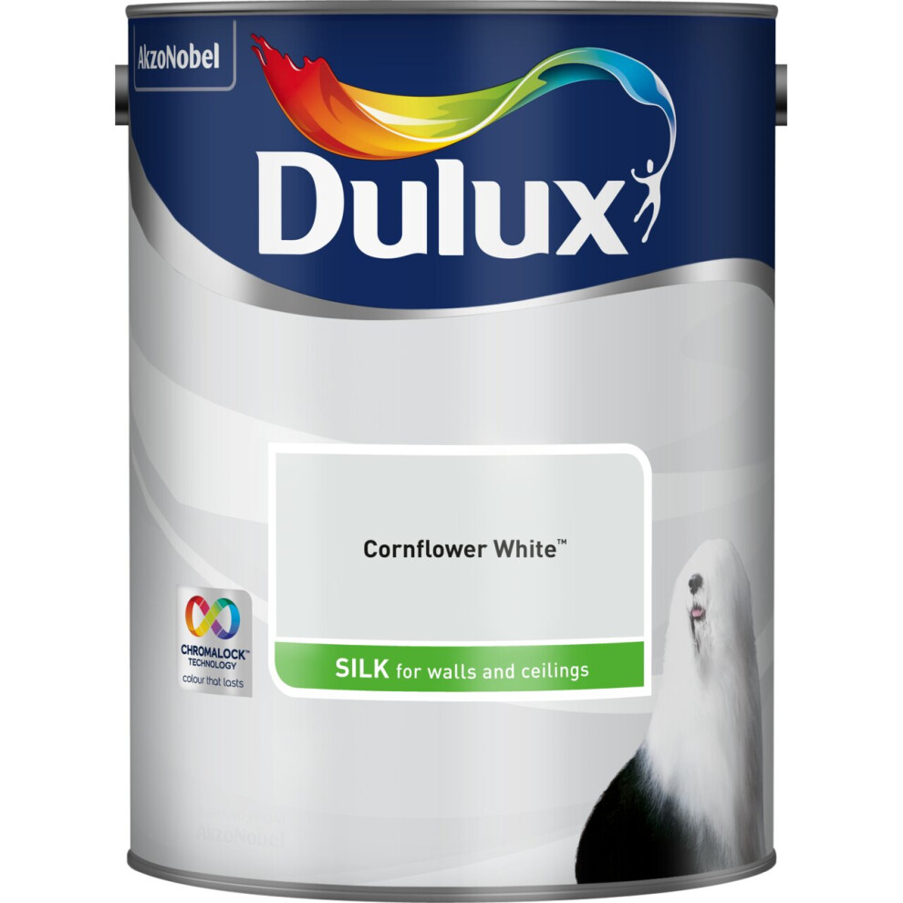 Dulux Silk Cornflower White 5L