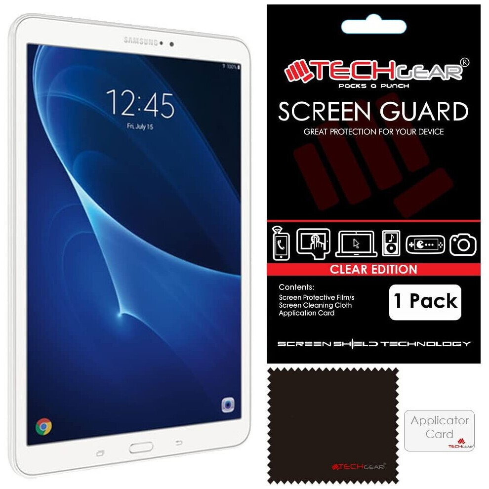 TECHGEAR Screen Protector for Samsung Galaxy Tab A 7.0 Inch (SM-T280, SM-T285) - Clear Screen Protector With Screen Cleaning Cloth & Application Card