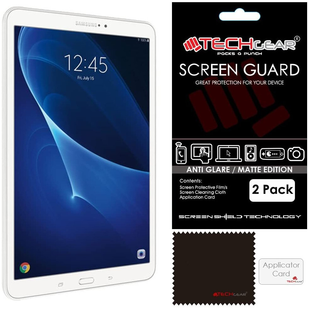 Techgear [Pack Of 2] Anti Glare Screen Protectors For Samsung Galaxy Tab A 10.1 (Sm-T580 / Sm-T581 / Sm-T585) - Matte Lcd Screen Protector