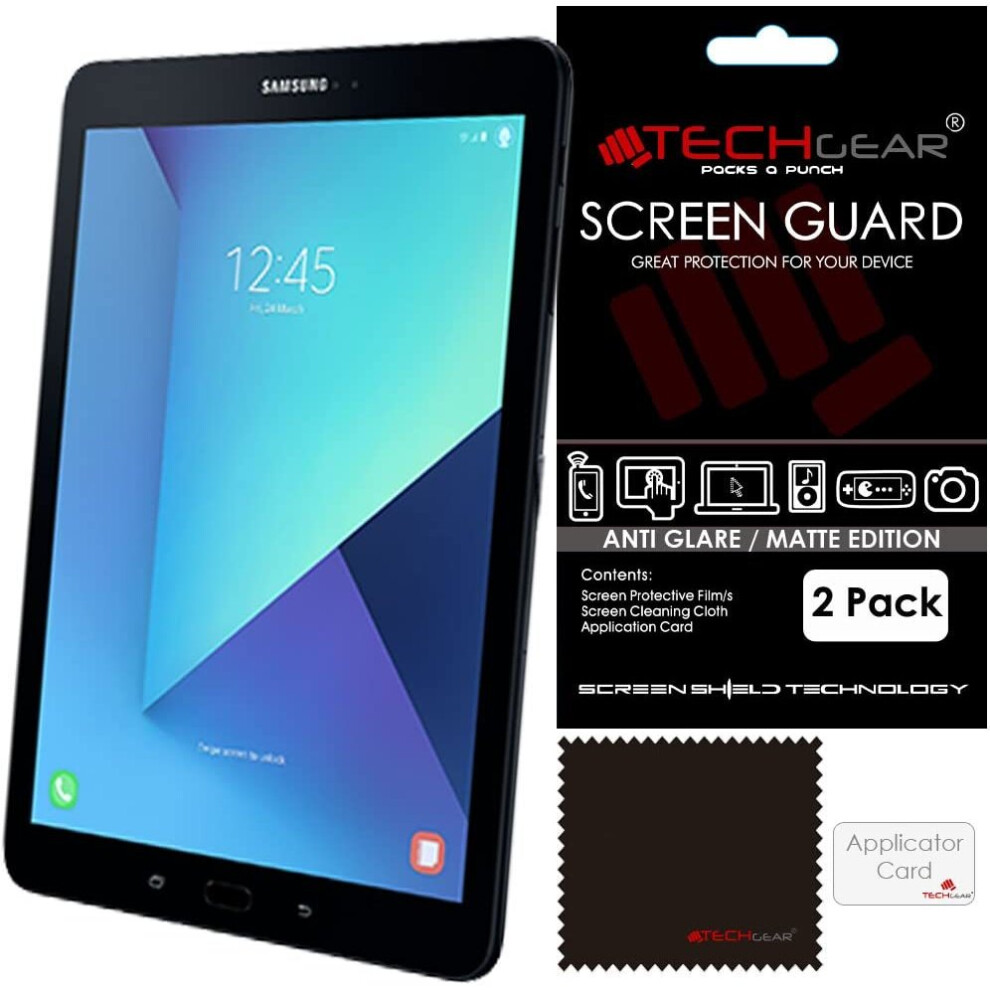 [Pack of 2] TECHGEAR ANTI GLARE Screen Protectors for Samsung Galaxy Tab S3 9.7 Inch (SM-T820 / SM-T825) - MATTE LCD Screen Protector Gaurd Covers