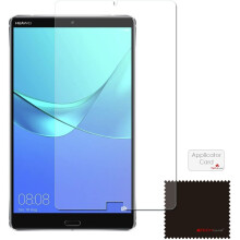 [Pack of 3] TECHGEAR Screen Protectors for Huawei MediaPad M5 8 (8.4" Screen) - Clear Screen Protector with Screen Cleaning Cloth & Application Card