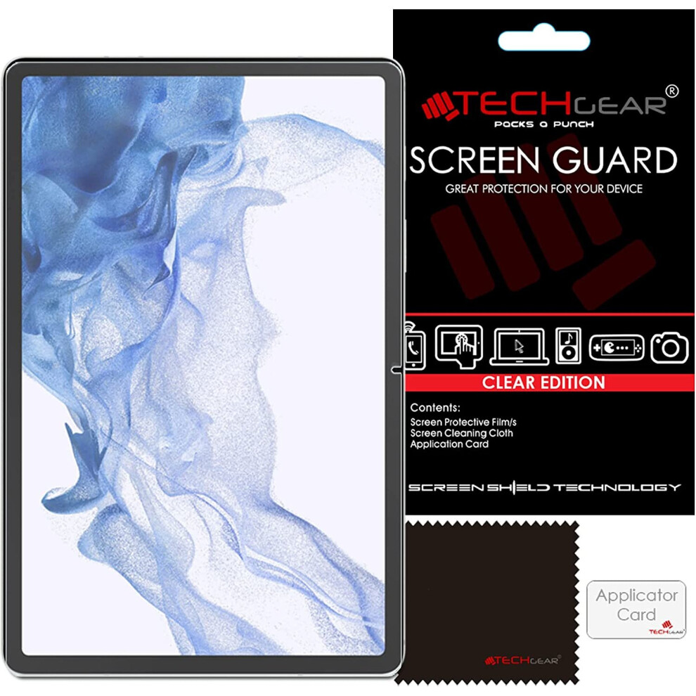 TECHGEAR Galaxy Tab S8 11" Screen Protectors (SM-X700 / SM-X706), Ultra CLEAR Screen Protector  Designed for Samsung Galaxy Tab S8 2022