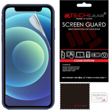 TECHGEAR [Pack of 3] Screen Protectors for iPhone 12 Pro Max - CLEAR LCD Screen Protector with Cleaning Cloth & Application Card