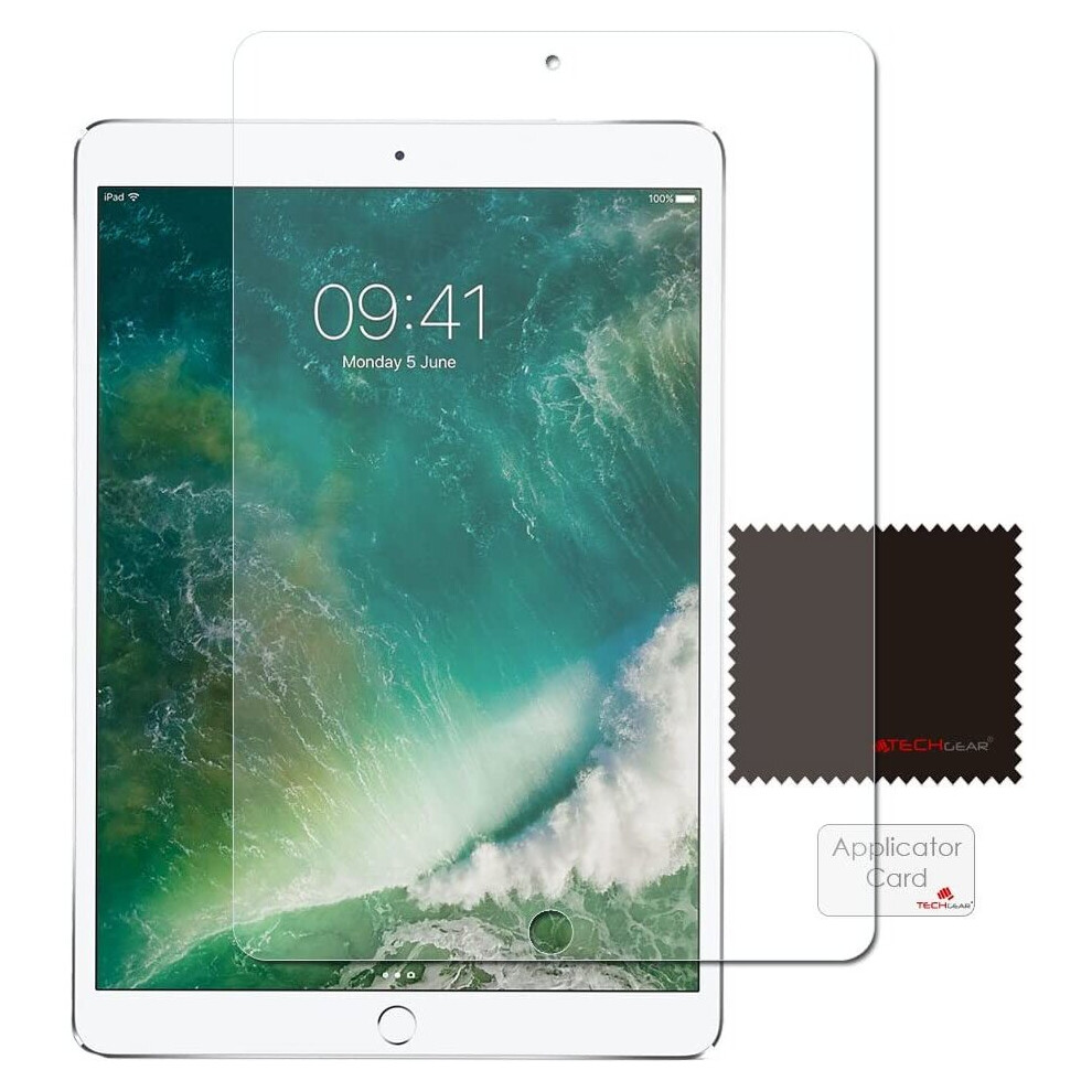 [2 Pack] TECHGEAR Screen Protector for iPad Air (2019) 10.5", CLEAR Screen Protectors s Compatible with New 2019 Apple iPad Air 3 10.5 Inch