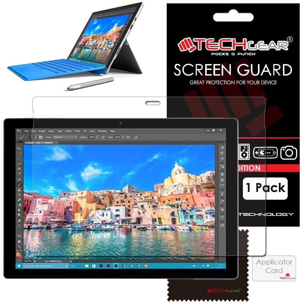 TECHGEAR Screen Protector for Microsoft Surface Pro 6, Pro 2017 & Pro 4 (12.3 Inch screen) - Ultra Clear Screen Protector