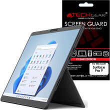 TECHGEAR Screen Protector for Microsoft Surface Pro 9 (13 Inch screen) - Clear Screen Protector With Screen Cleaning Cloth & Application Card