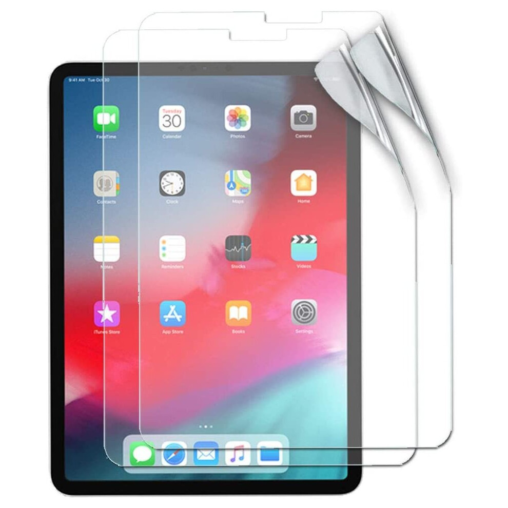Techgear 5 Pack Of Screen Protectors For Ipad Pro 11", Clear Screen Protector [Face Id & Pencil] Compatible With Apple Ipad Pro 12