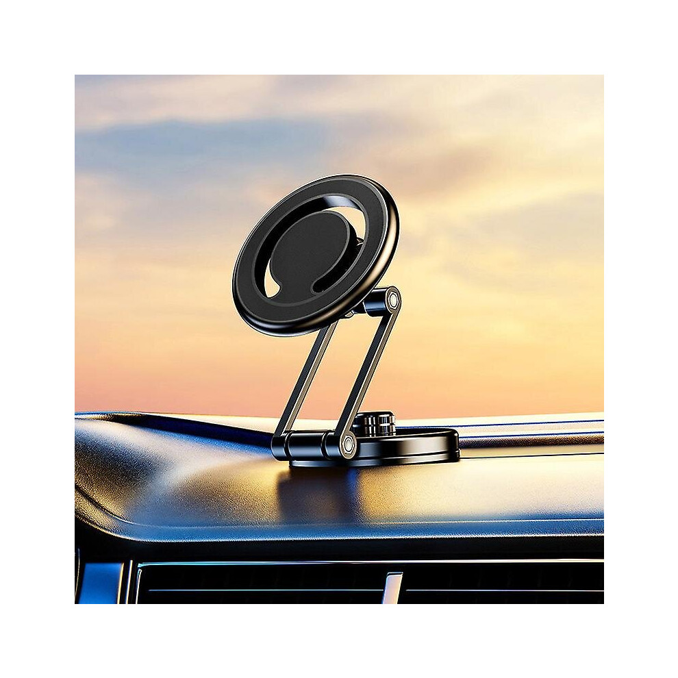 (Black) Car Phone Holder Magnetic Mount For Iphone 14 13 12 Pro Max Mini