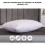 True Face Pillows 2 Pack Egyptian Stripe Luxury Neck Pillow Soft & Comfortable 3