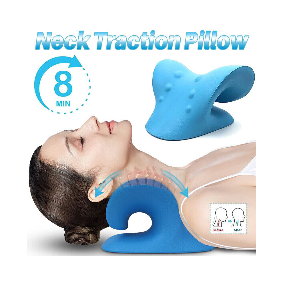 Neck Traction Pillow Original Cloud Shape Neck Stretcher Cervical Pain  Relief on OnBuy