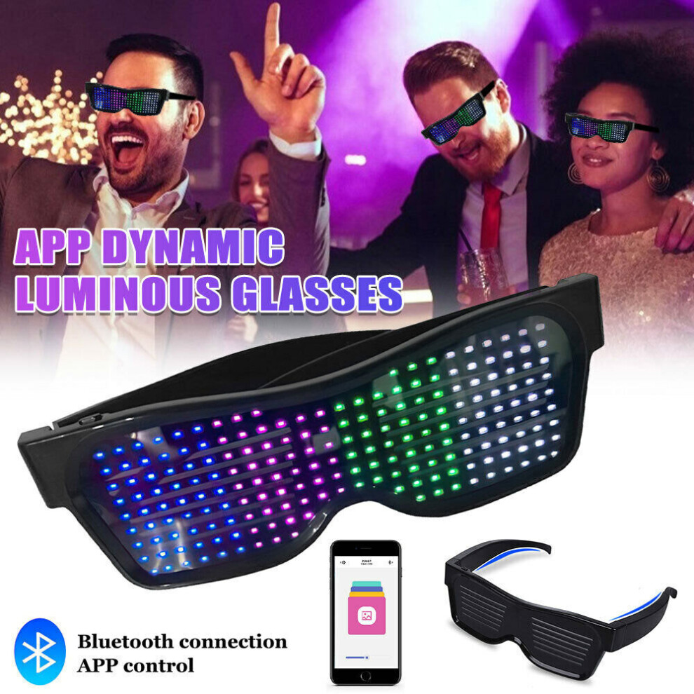 Led Glasses Flashing Bluetooth Luminous Blink Sunglass Bar Party 914207803794