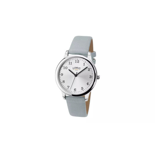 Limit Ladies Blue Faux Leather Strap Watch 1