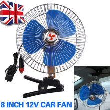 8 Inch 12V Portable Vehicle Auto Car Oscillating Fan Car Auto Summer