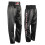 (0/130 cm) PLAYWELL BLACK SATIN KICKBOXING TROUSER - ONE SIDE 1