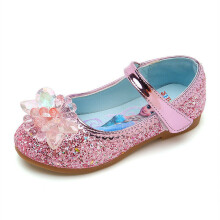 (Pink, UK 9Kids) Girls Kids Wedding Birthday Princess Party Gift Dance Dress Flats Shoes Size
