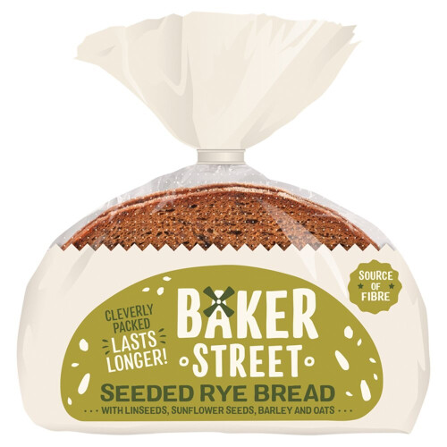 Baker Street Seeded Rye Bread 500g ( pack of 1 ) 2