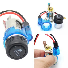 (Orange) Professional 12V Cigarette Lighter Socket Plug