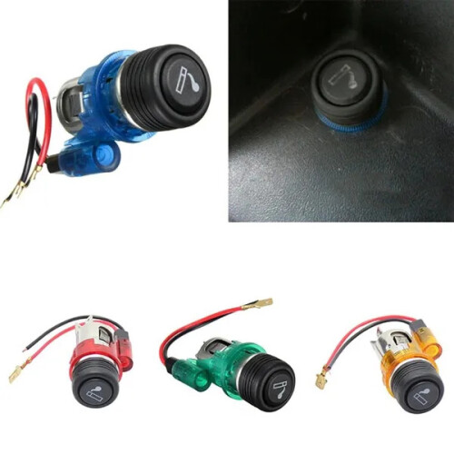 (Orange) Professional 12V Cigarette Lighter Socket Plug 2
