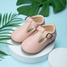 (Pink, 11 Kids) Girls Leather Dress Shoes Toddlers Wedding Party School Shoes Flat Comfort Size