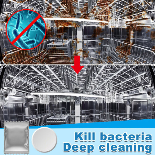 Dishwasher Cleaner And Deodorizer Tablets Deep Cleaning Descaler Pods 2