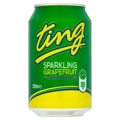 Ting Sparkling Grapefruit Flavoured Beverage 330ml (Pack of 24) 1