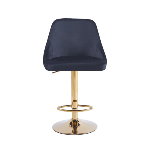 (Black) Dressing Stool Swivel Velvet Modern Pink 1