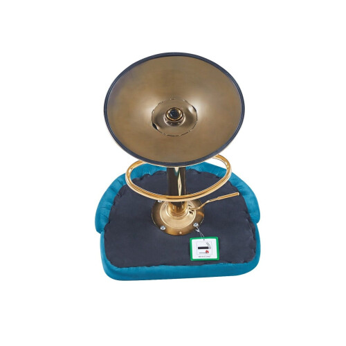 (Teal) Dressing Stool Swivel Velvet Modern Pink 1