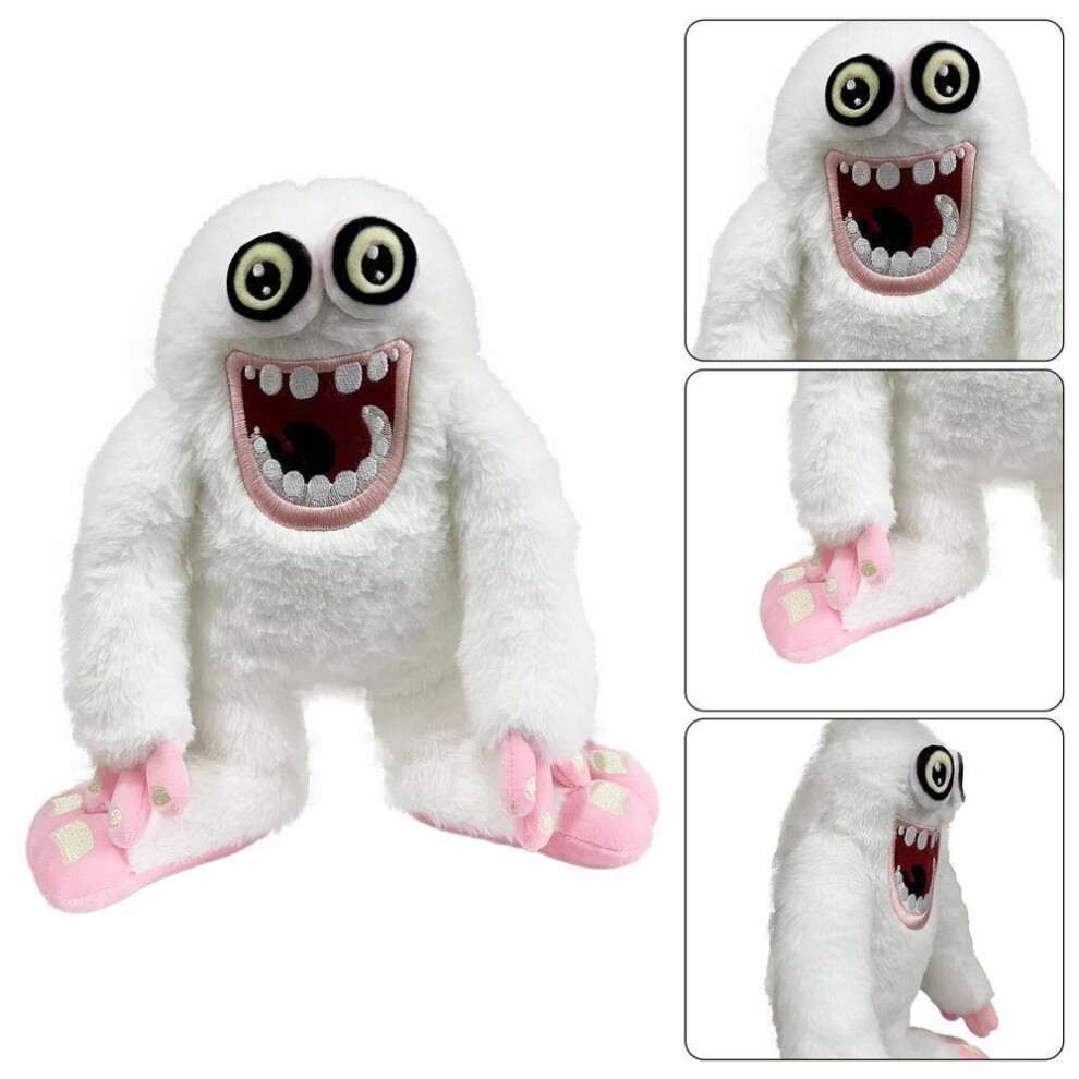 (White) My Singing Monsters Rare Mammott Maw Plush Toy Soft Doll Kid Birthday Gift