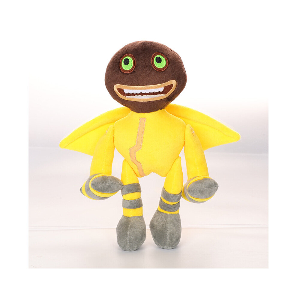 Bonxaif ( Bighammer Monster) My Singing Monsters Rare Mammott Maw Plush Toy Soft Doll Kid Birthday Gift Yellow