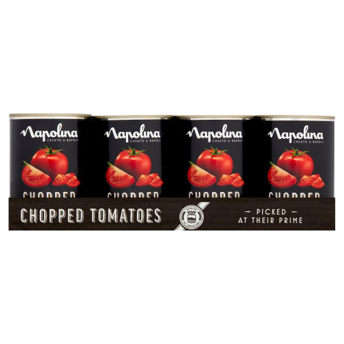 Napolina Chopped Tomatoes 400g (Pack of 4) 2