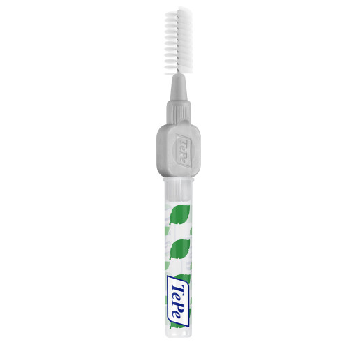 Tepe TePe Interdental Brush Grey 1.3mm (8/pack) x3 - Plastic-Coated Wire, Ergonomic Handle - 7.3174E+12 2