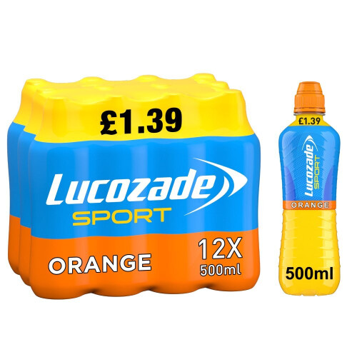Lucozade Lucozade Energy Orange 500ml (Pack of 12)