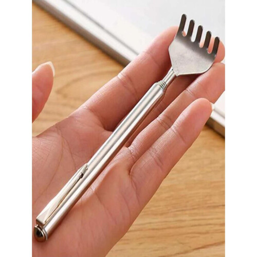 Back scratcher Telescopic foldable Silver 15-50CM 1