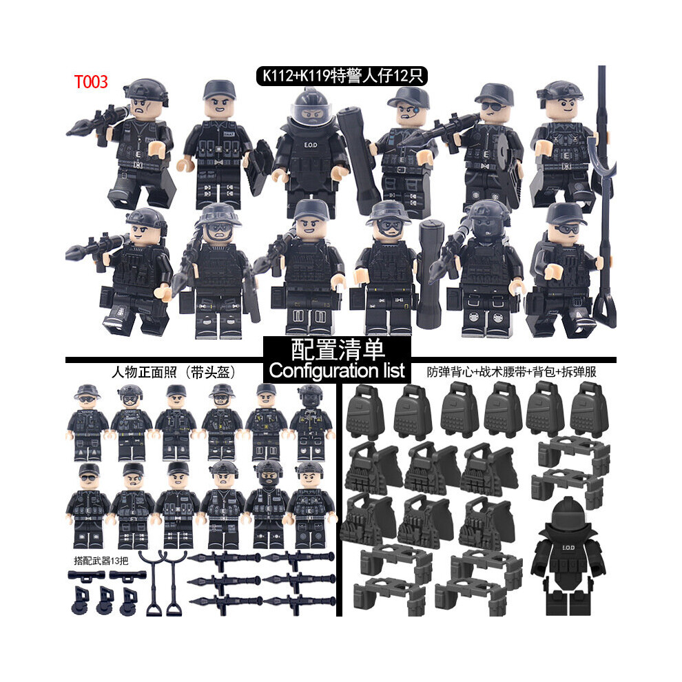 (Style D) Fit Lego WWII Soviet Union German Forces Soldiers Minifigures Kid Toys