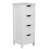 4-Drawer Floor Standing Cabinet Unit Bathroom Storage Unit 1