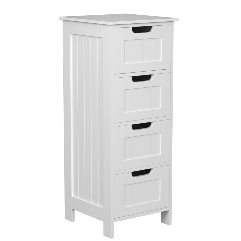 4-Drawer Floor Standing Cabinet Unit Bathroom Storage Unit