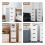 4-Drawer Floor Standing Cabinet Unit Bathroom Storage Unit 9