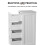 4-Drawer Floor Standing Cabinet Unit Bathroom Storage Unit 7