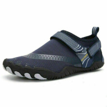 (Dark Blue, UK2.5=EU 35) Womens Mens Water Shoes Aqua Beach Swim Barefoot Non Slip Surfing Shoes